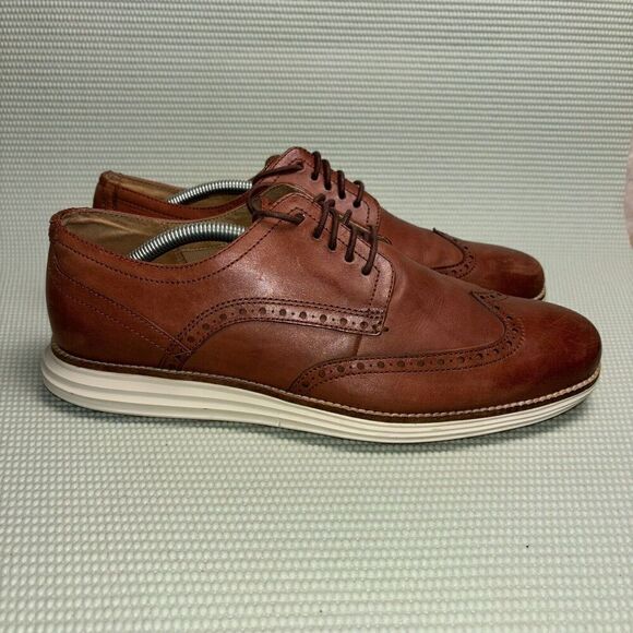 Cole Haan Original Grand Wingtip Oxford Shoes Men’s Size 11.5M C26471 Brown - Picture 1 of 9